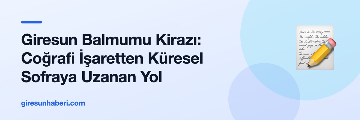 Giresun Balmumu Kirazı: Coğrafi İşaretten Küresel Sofraya Uzanan Yol